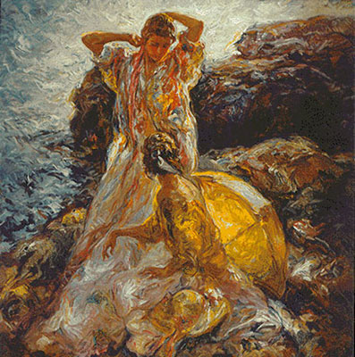 Jose Royo Cala à Majorque reproduction-de-tableau