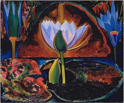 Joseph Stella Lotus. reproduction-de-tableau