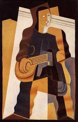 Juan Gris Pierrot 3 reproduction-de-tableau