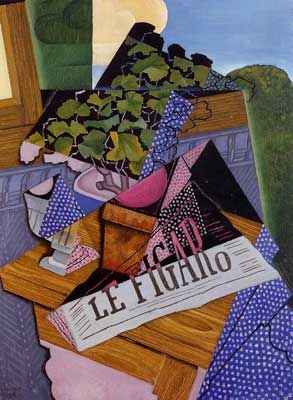 Juan Gris Un pot de géraniums reproduction-de-tableau