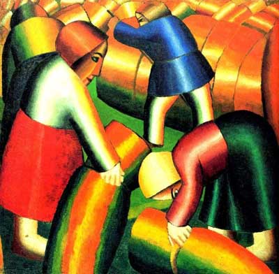 Kasimar Malevich Prendre le seigle reproduction-de-tableau