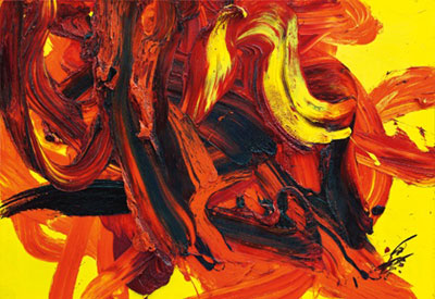 Kazuo Shiraga Dattan reproduction-de-tableau