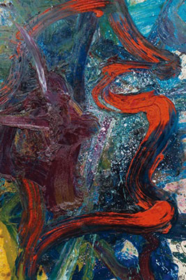 Kazuo Shiraga Keishizoku reproduction-de-tableau