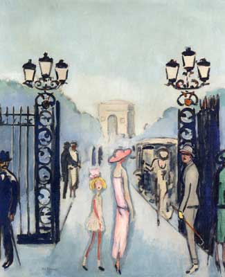 Kees van Dongen La porte Dauphine reproduction-de-tableau