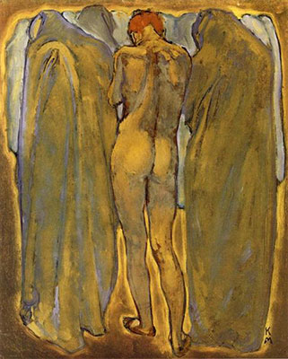 Koloman Moser Femme nue reproduction-de-tableau