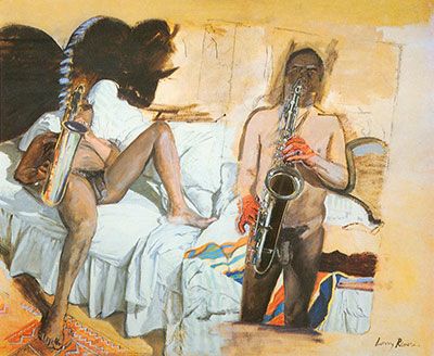 Larry Rivers Dick Schwartz, Blues reproduction-de-tableau