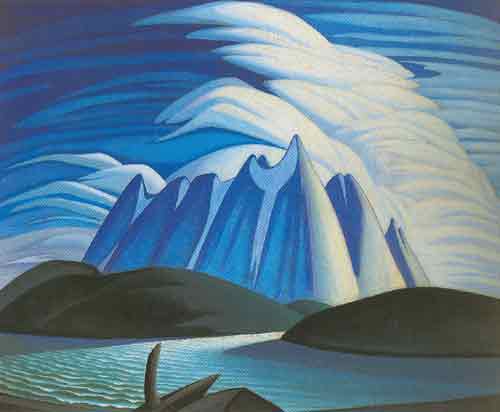 Lawren Harris Lac et montagnes reproduction-de-tableau