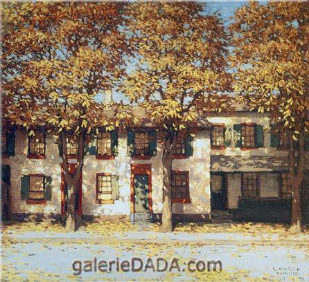 Lawren Harris Maisons rue Richmond reproduction-de-tableau