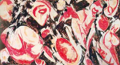 Lee Krasner Gaïa reproduction-de-tableau