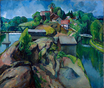 Leon Kroll Deux rivières reproduction-de-tableau