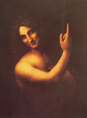 Leonardo Da Vinci Saint Jean-Baptiste reproduction-de-tableau