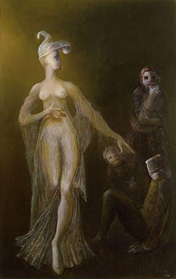 Leonor Fini L'Elue de nuit reproduction-de-tableau