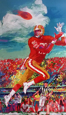 Leroy Neiman Jerry Rice reproduction-de-tableau