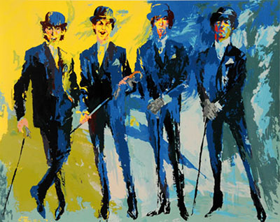 Leroy Neiman Les Beatles reproduction-de-tableau