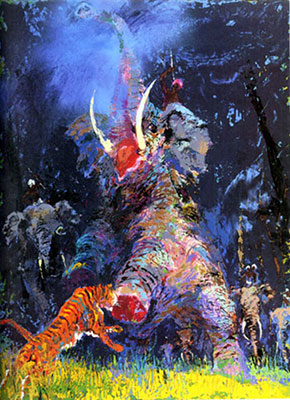 Leroy Neiman Shikar reproduction-de-tableau