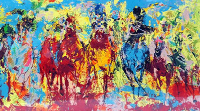 Leroy Neiman Stampede extensible reproduction-de-tableau