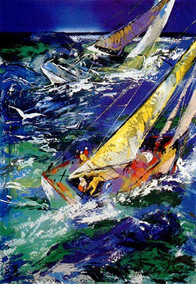 Leroy Neiman Voile en haute mer reproduction-de-tableau