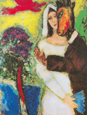 Marc Chagall Midsumers rêve nocturne reproduction-de-tableau