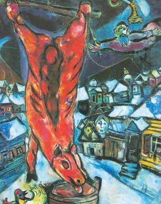 Marc Chagall Ox feuilleté reproduction-de-tableau