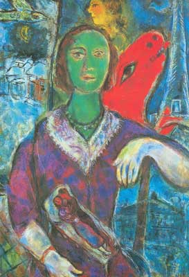 Marc Chagall Portrait de Vava reproduction-de-tableau