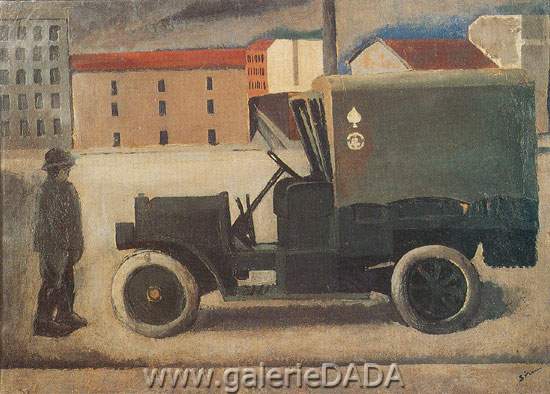 Mario Sironi Camion reproduction-de-tableau