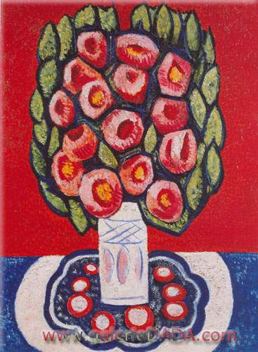 Marsden Hartley (fleurs) Roses d'Hispanie reproduction-de-tableau