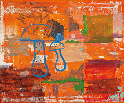 Martin Kippenberger Sans titre (champignons) reproduction-de-tableau