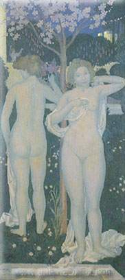 Maurice Denis Femmes atteintes de lilas reproduction-de-tableau