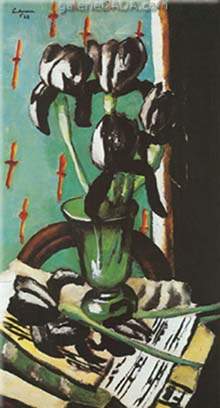 Max Beckmann Iris noir reproduction-de-tableau