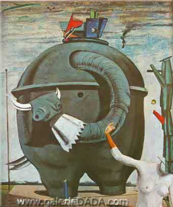 Max Ernst L'éléphant des célébrités reproduction-de-tableau