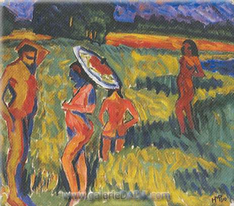 Max Pechstein L'été reproduction-de-tableau