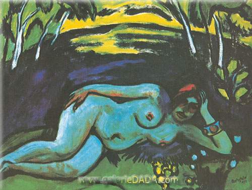 Max Pechstein Tôt le matin reproduction-de-tableau