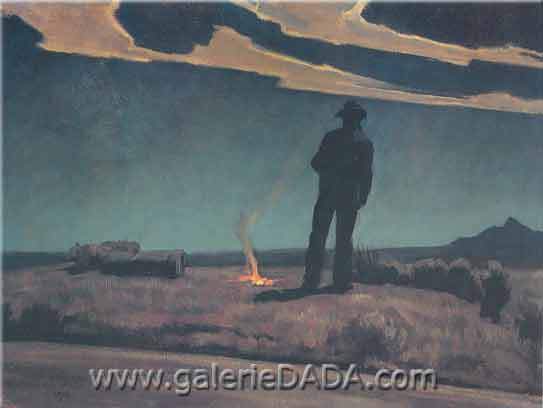 Maynard Dixon Au bord de la route reproduction-de-tableau