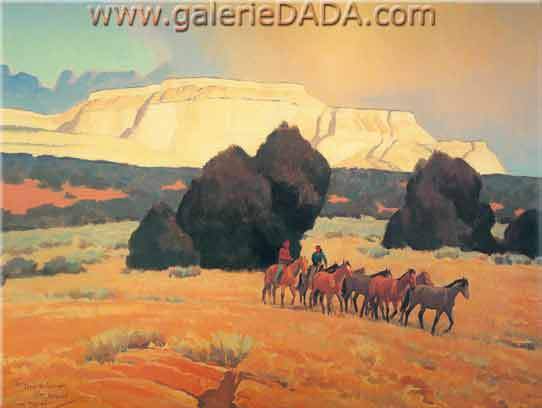 Maynard Dixon La terre des mesas blancs reproduction-de-tableau