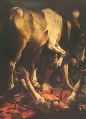 Michelangelo Caravaggio La conversion de saint Paul 2 reproduction-de-tableau