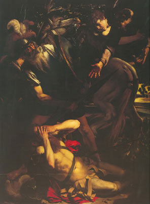 Michelangelo Caravaggio La conversion de saint Paul reproduction-de-tableau