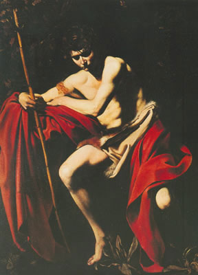 Michelangelo Caravaggio Saint Jean-Baptiste 2 reproduction-de-tableau