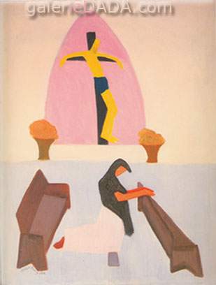 Milton Avery Crucifixion reproduction-de-tableau