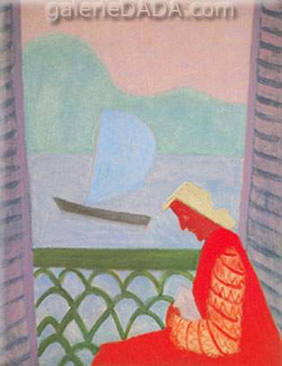 Milton Avery Marche sur le balcon reproduction-de-tableau