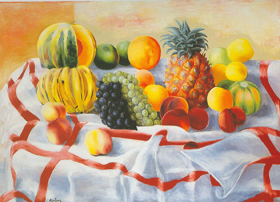 Moise Kisling Nature morte avec fruit (2) reproduction-de-tableau