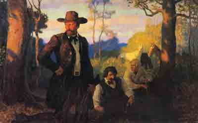 N.C. Wyeth Les James Brothers dans le Missouri reproduction-de-tableau