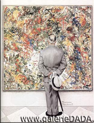 Norman Rockwell Le Tatooist reproduction-de-tableau