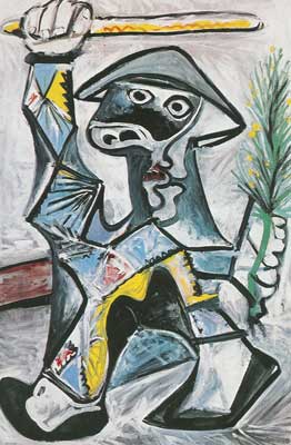 Pablo Picasso Arlequin 2 reproduction-de-tableau