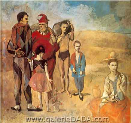 Pablo Picasso Famille de Saltimbanques reproduction-de-tableau