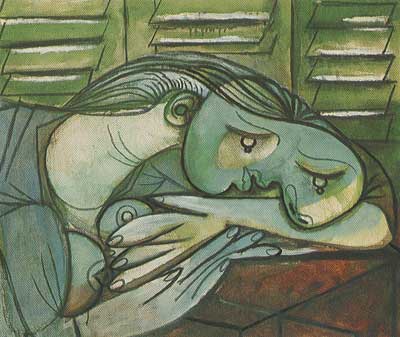 Pablo Picasso Femme endormie avec volets reproduction-de-tableau