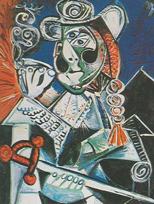 Pablo Picasso Fumeur avec une épée reproduction-de-tableau