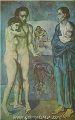 Pablo Picasso La vie reproduction-de-tableau