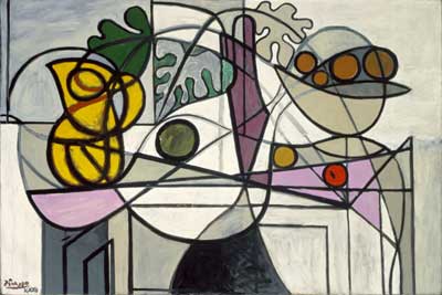 Pablo Picasso Pichet et bol aux fruits reproduction-de-tableau