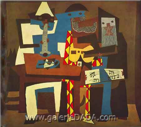 Pablo Picasso Trois musiciens reproduction-de-tableau