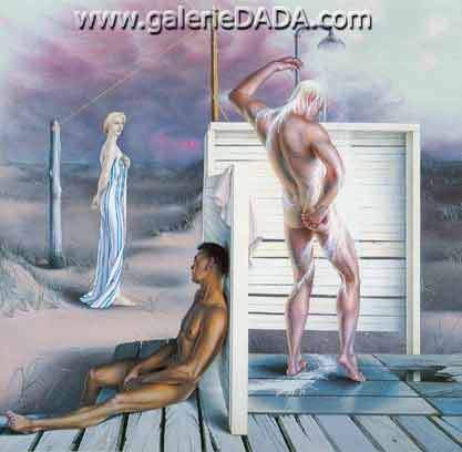 Paul Cadmus La douche reproduction-de-tableau